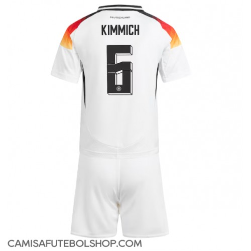 Camisa de time de futebol Alemanha Joshua Kimmich #6 Replicas 1º Equipamento Infantil Europeu 2024 Manga Curta (+ Calças curtas)